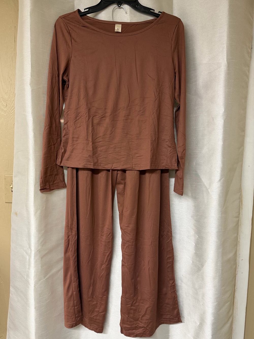NWOT Women's Long Sleeve Lounge Set - Rust